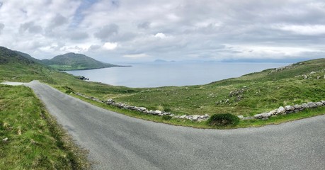 panoramic landscape on ireland