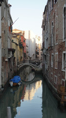 Obraz na płótnie Canvas View of a Venice channel