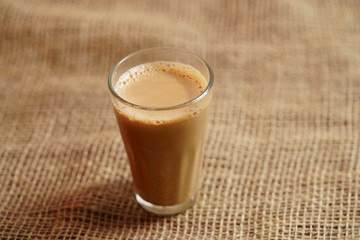 Hot tea in th glass