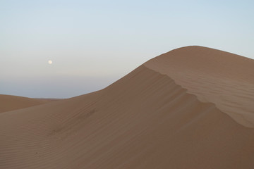 Fototapeta na wymiar Luna nel deserto