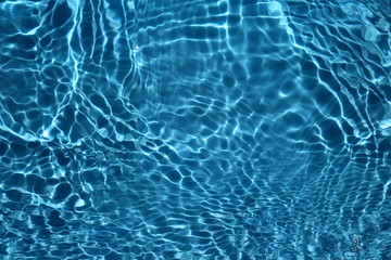 Fototapeta na wymiar Blue Clean And Transparent Pool water 