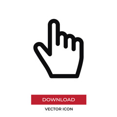 Clicker vector icon in modern style for web site and mobile app