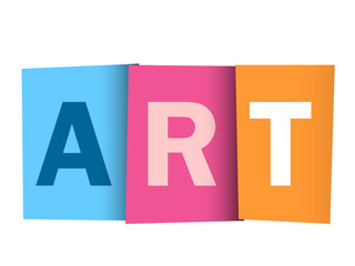 ART colorful vector typography banner