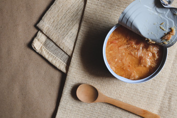 Lemongrass, kaffir lime leaves, lemon galangal, chilli is a machine of Thai food on a brown paper background,food