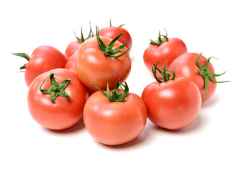 fresh tomato isolated on white background