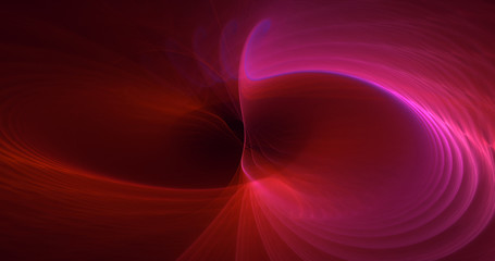 3D rendering abstract red fractal light background
