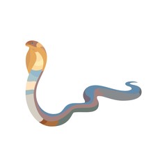 Fototapeta premium Cobra snake icon isolated on white background. Vector