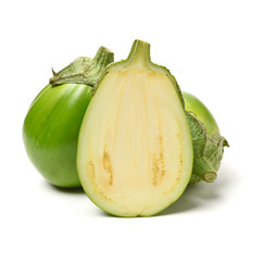 aubergine isolated on white background