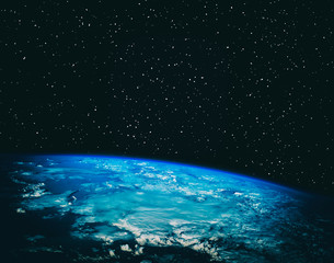View of the earth from the cosmos. The elements of this image furnished by NASA.