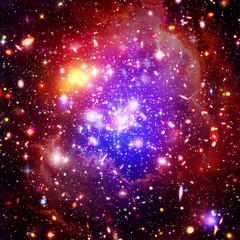 Cosmic galaxy background. Stars and cosmic gas.The elements of this image furnished by NASA.