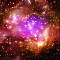 Galaxy and light. The elements of this image furnished by NASA.