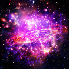 Space Background with Colorful Galaxy Cloud Nebula. The elements of this image furnished by NASA.
