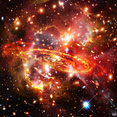 Galaxy and stars. The elements of this image furnished by NASA.