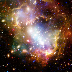 Galaxy and light. The elements of this image furnished by NASA.