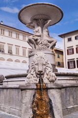 Fototapeta na wymiar Naiadi fountain, Empoli, Tuscany, Italy