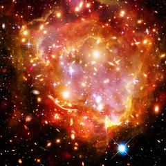 Galaxy and light. The elements of this image furnished by NASA.
