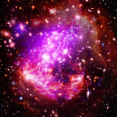 Fototapeta premium Cosmic galaxy background. Stars and cosmic gas.The elements of this image furnished by NASA.