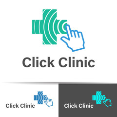 Click clinic logo designs concept