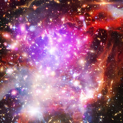 Galaxy, nebula and gas. The elements of this image furnished by NASA.