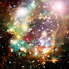 Galaxy and light. The elements of this image furnished by NASA.