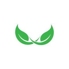 Logos of green leaf ecology nature element vector icon 