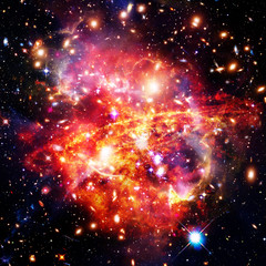 Space Background with Colorful Galaxy Cloud Nebula. The elements of this image furnished by NASA.