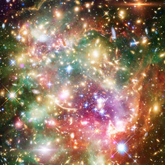 Galaxy, nebula and gas. The elements of this image furnished by NASA.