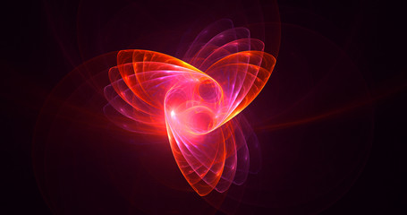 3D rendering abstract round light background