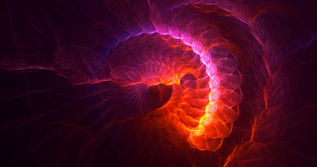 3D rendering abstract round light background