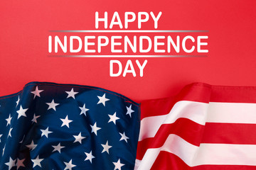 Fototapeta na wymiar Happy Fourth of July USA Flag - Image .
