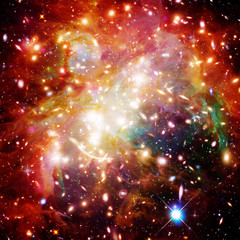 Cosmic galaxy background. Stars and cosmic gas.The elements of this image furnished by NASA.