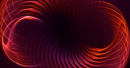 3D rendering abstract red fractal light background