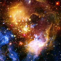 Galaxy and light. The elements of this image furnished by NASA.