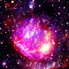 Starry outer space. The elements of this image furnished by NASA.