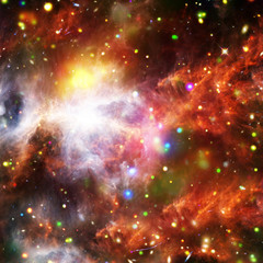 Colorful starry outer space background. The elements of this image furnished by NASA.