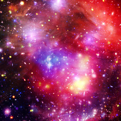 Starry outer space. The elements of this image furnished by NASA.