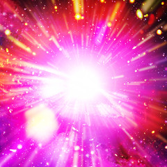 Explosion in galaxy. The elements of this image furnished by NASA.