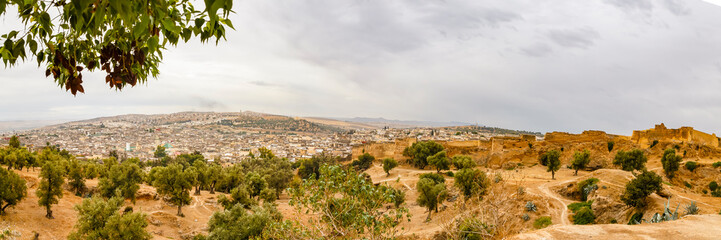 Fototapeta na wymiar Panorama of Fez, Morocco