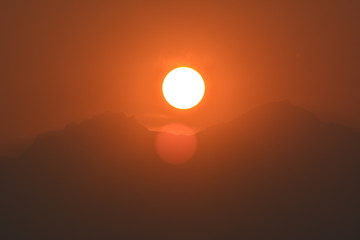 Sunrise at Munsyari, India