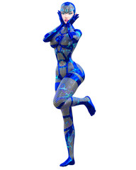 3D woman render