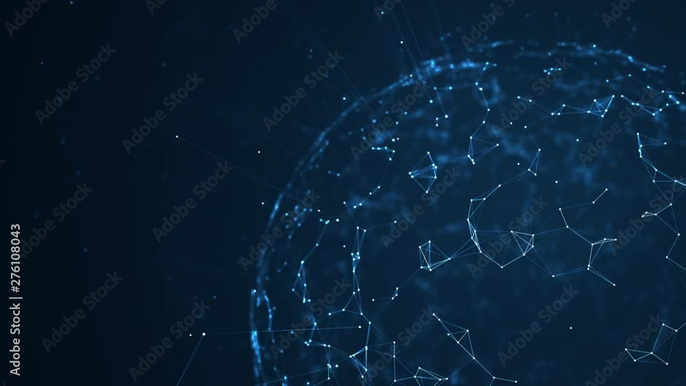 Poster big data network and iot concept.
