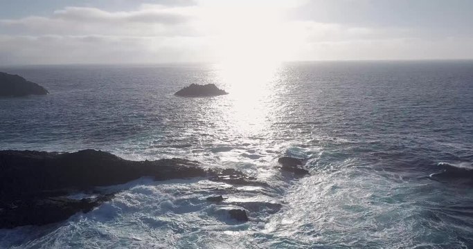 The rocky coast of the Galician sea close to  A Coru&ntilde;a n6