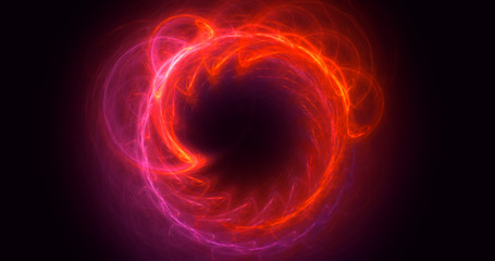 3D rendering abstract round light background