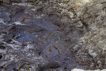 A blub in a Mud hole, hot unstable vulcano ground