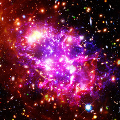 Marvelous galaxy, nebula and stars. The elements of this image furnished by NASA.