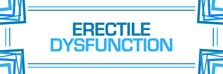 Erectile Dysfunction Blue Random Borders Horizontal 