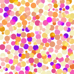 Colorful confetti on a white background.       