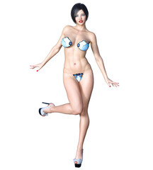 Fototapeta premium 3D woman render