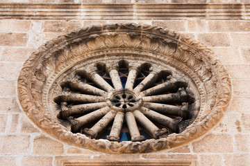 Rosette on the church in Vodice, Dalmatia
