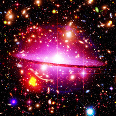 Starry outer space. The elements of this image furnished by NASA.